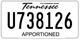 Tennessee, Apportioned