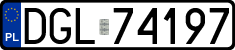 License plates of Poland, Regular car plates