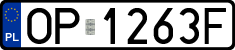 License plates of Poland, Regular car plates