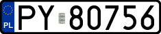 License plates of Poland, Regular car plates