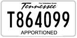 Tennessee, Apportioned