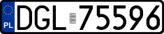 License plates of Poland, Regular car plates
