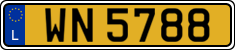 License plate of Luxembourg, 2003 year system