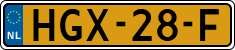 License plate of the Netherlands, Cars