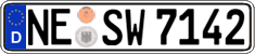 German license plate, Regular plates