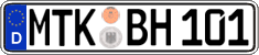 German license plate, Regular plates