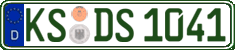 German license plate, Regular plates