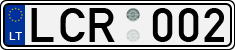License plate of Lithuania, Cars