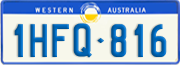 Western Australia, Regular plates