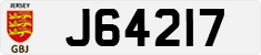 License plate of Jersey, Regular plates (J123456)
