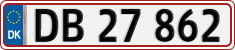 License plate of Denmark, Regular plates