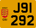 License plate of Jersey, Regular plates (J123456)