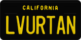 California, Vanity Plates