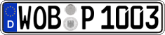 German license plate, Regular plates
