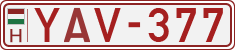 license plates of Hungary, Slow vehicles (red) (1990)