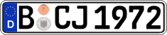 German license plate, Regular plates