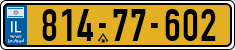 License plate of Israel, Regular plates