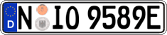 German license plate, Electric vehicles
