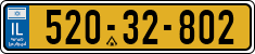 License plate of Israel, Regular plates