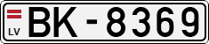 License plate of Latvia, Regular car plates