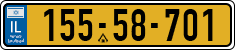 License plate of Israel, Regular plates