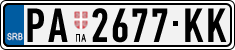 License plate of Serbia, Cars