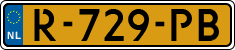 License plate of the Netherlands, Cars