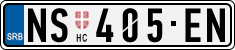 License plate of Serbia, Cars