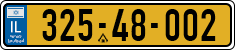 License plate of Israel, Regular plates