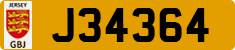 License plate of Jersey, Regular plates (J123456)