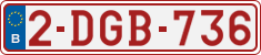 License plate of Belgium, Regular plates (2010)