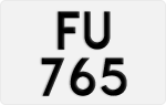 License plate of Hong Kong, AB 1234