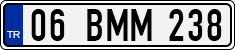License plate of Turkey, Regular plates