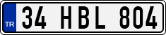 License plate of Turkey, Regular plates