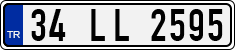 License plate of Turkey, Regular plates