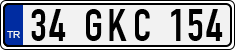 License plate of Turkey, Regular plates