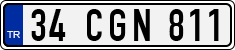 License plate of Turkey, Regular plates