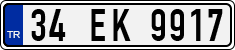 License plate of Turkey, Regular plates