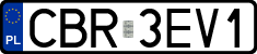 License plates of Poland, Regular car plates