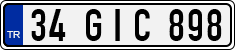 License plate of Turkey, Regular plates