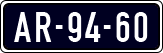 License plate of the Netherlands, Imported oldtimers (cars)