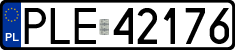 License plates of Poland, Regular car plates