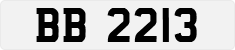License plate of Hong Kong, AB 1234
