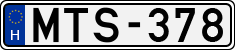 license plates of Hungary, Cars (1990)