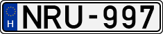 license plates of Hungary, Cars (1990)