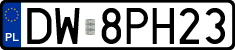 License plates of Poland, Regular car plates