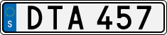 License plate of Sweden, Regular plates