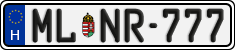 license plates of Hungary, Regular plates (2022)