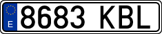 License plates of Spain, Ordinary (2000)