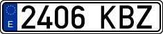 License plates of Spain, Ordinary (2000)